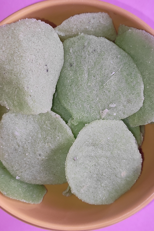 Potato Green Chilli Papad | Batata Green Chilli Papad | बटाटा हिरवी मिरची चे पापड